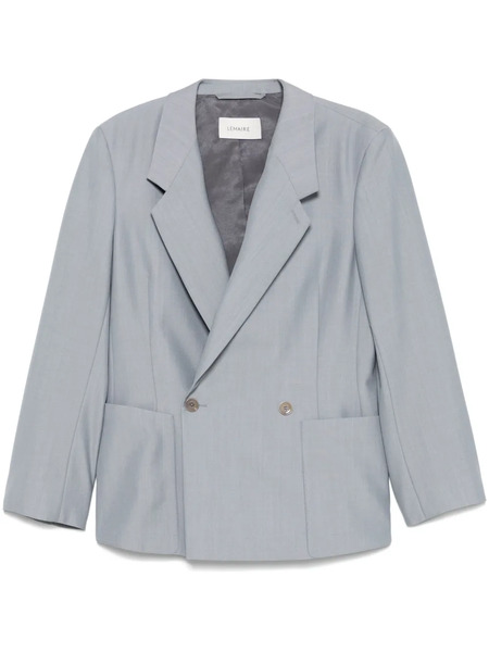  Lemaire Double-breasted Blazer - Grey 