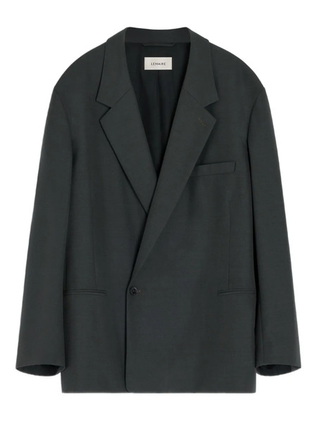  Lemaire Double-breasted Blazer - Grey 