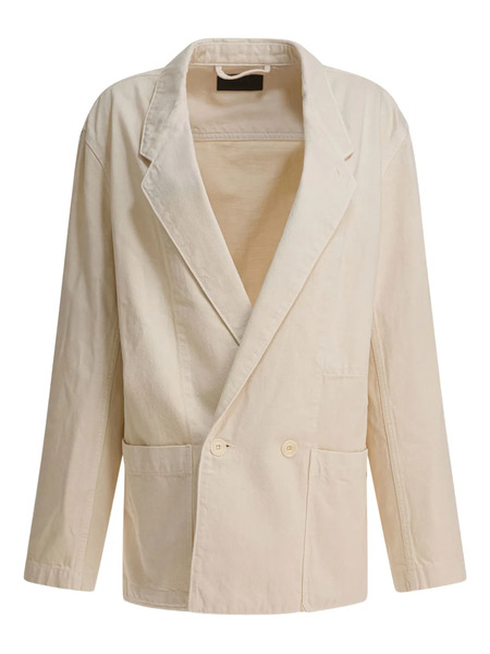  Lemaire Double-breasted Blazer - Neutrals 