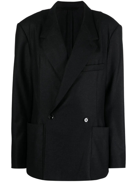 Lemaire Double-breasted Cashmere Blazer - Grey 