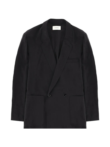  Lemaire Double-breasted Jacket - Black 