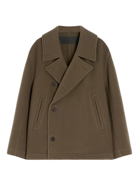  Lemaire Double-breasted Jacket - Brown 