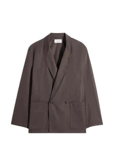  Lemaire Double-breasted Workwear Blazer - Brown 