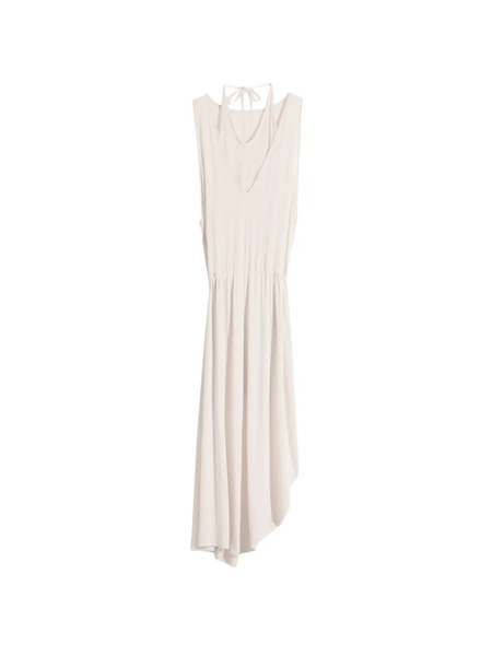 Lemaire Draped Asymmetric Dress - Neutrals 