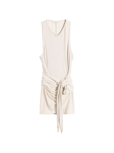  Lemaire Draped Sleeveless Wrap Top - Neutrals 