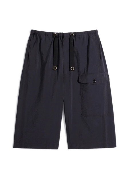  Lemaire Drawstring Cargo Shorts - Black 