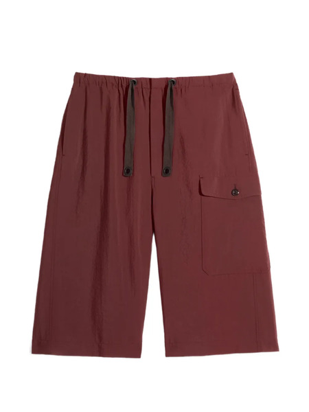  Lemaire Drawstring Pocket Shorts - Red 