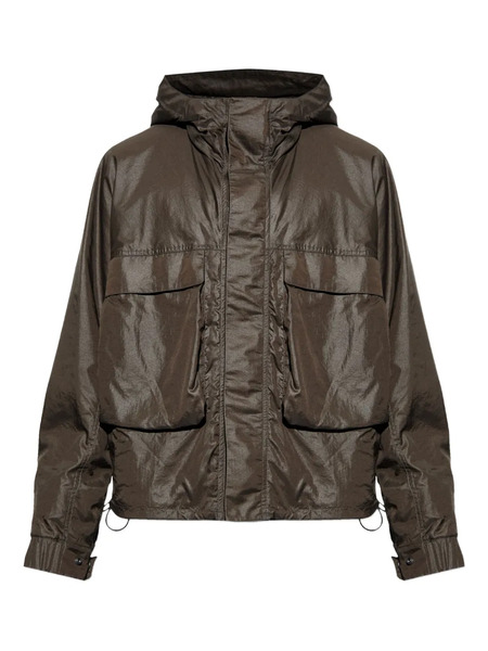  Lemaire Hooded Pocket Jacket - Brown 