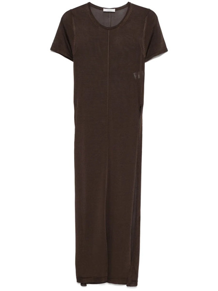  Lemaire Knitted Maxi Dress - Brown 