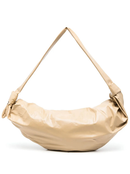  Lemaire Large Soft Croissant Leather Shoulder Bag - Neutrals 