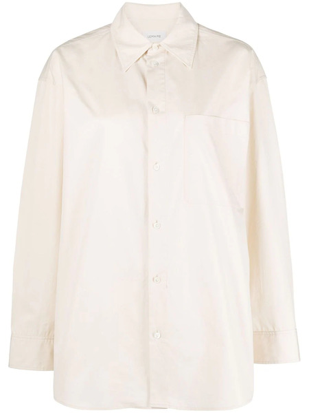  Lemaire Layered Cotton Shirt - Neutrals 