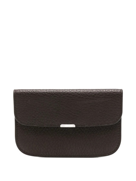  Lemaire Leather Card Holder - Brown 