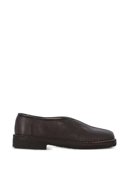 Lemaire Leather Loafers - Brown 