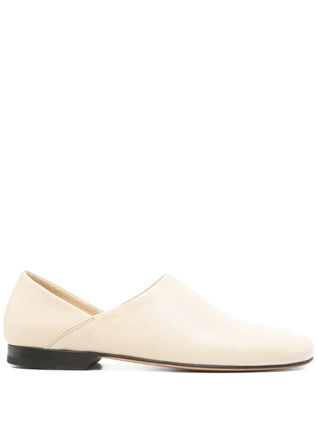  Lemaire Leather Slippers - Neutrals 
