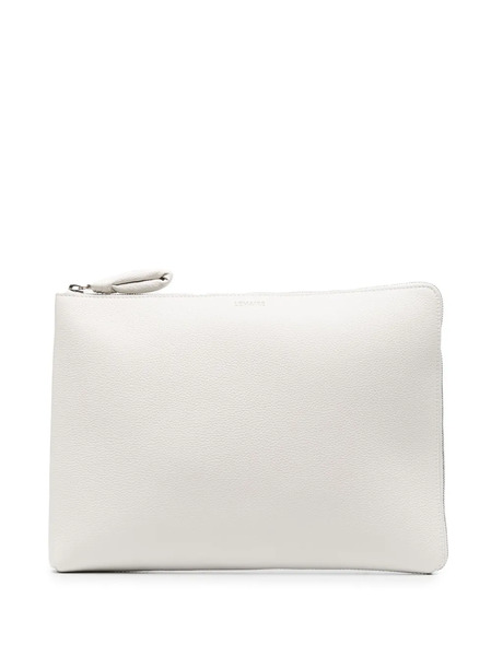  Lemaire Logo-embossed Document Holder - White 