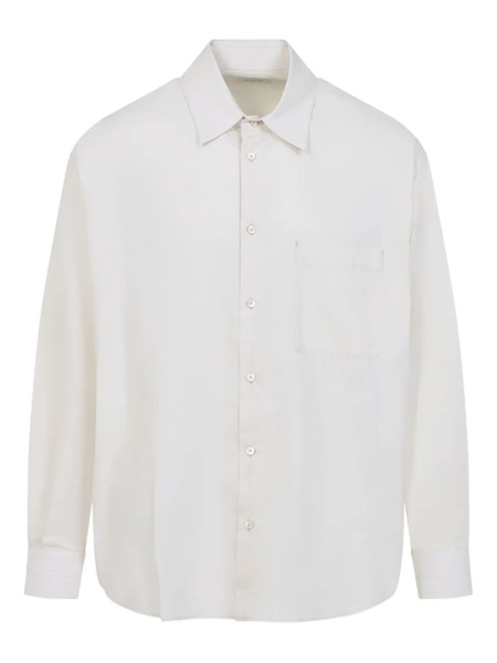  Lemaire Long-sleeve Pocket Shirt - Neutrals 