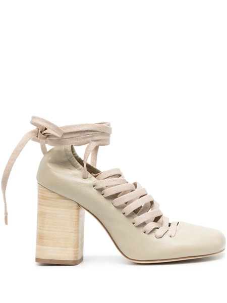  Lemaire 90mm Lace-up Pumps - Neutrals 