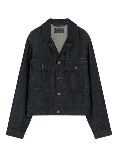  Lemaire Patch-pocket Denim Jacket - Black 