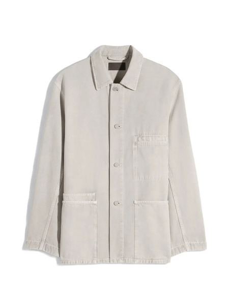  Lemaire Patch-pocket Overshirt - Neutrals 