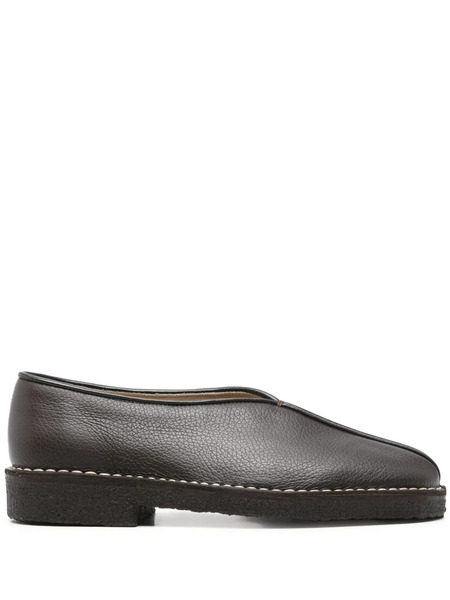 Lemaire Piped Slippers - Brown 