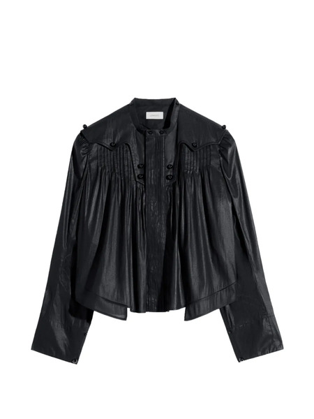  Lemaire Pleated Blouse - Black 
