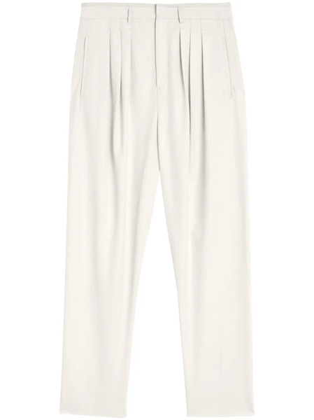  Lemaire Pleated Tailored Pants - White 