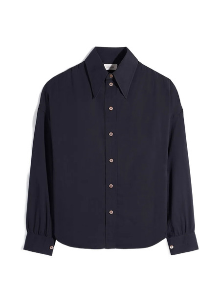  Lemaire Pointed Collar Shirt - Black 