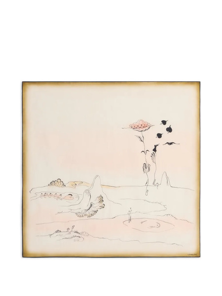  Lemaire Printed Scarf - Neutrals 