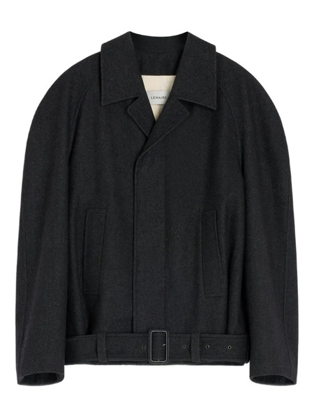  Lemaire Raglan-sleeve Belted Jacket - Black 