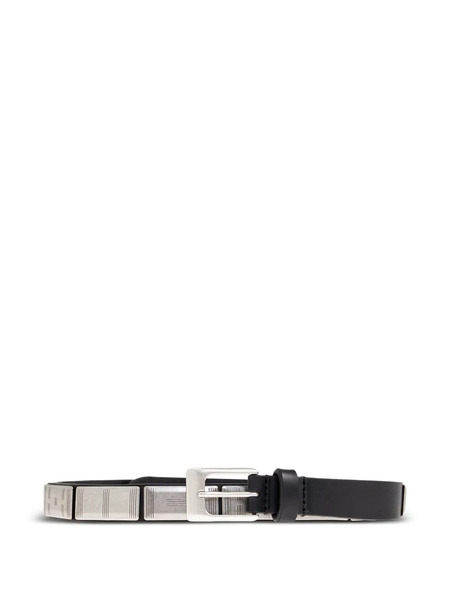  Lemaire Rectangle-buckle Leather Belt - Black 