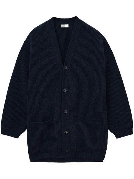  Lemaire Ribbed Cardigan - Blue 