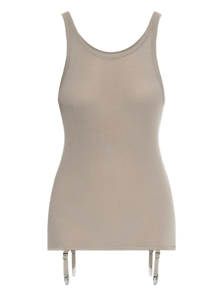  Lemaire Ribbed Suspender Top - Neutrals 