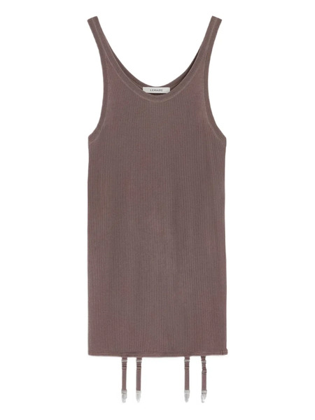 Lemaire Ribbed Suspender Vest - Neutrals 