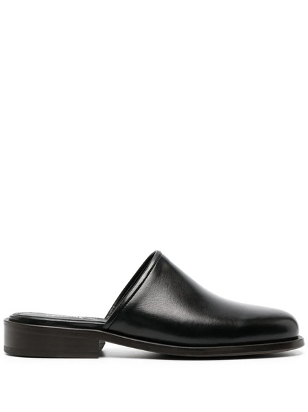  Lemaire Round-toe Mules - Black 