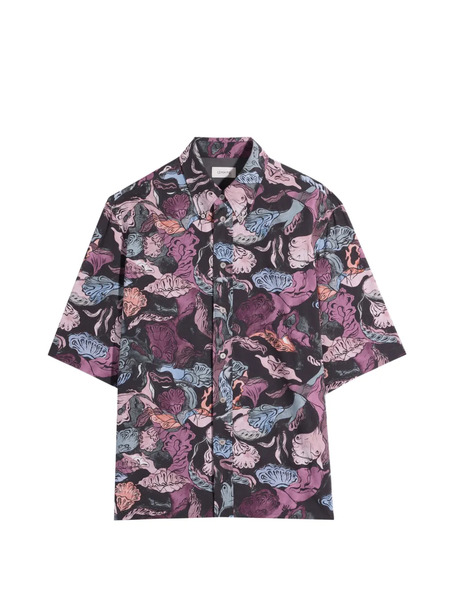  Lemaire Short-sleeve Buttoned Shirt - Black 