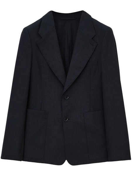  Lemaire Single-breasted Tailored Blazer - Black 