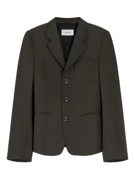  Lemaire Single-breasted Tailored Blazer - Black 