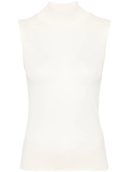  Lemaire Sleeveless Knitted Top - Neutrals 