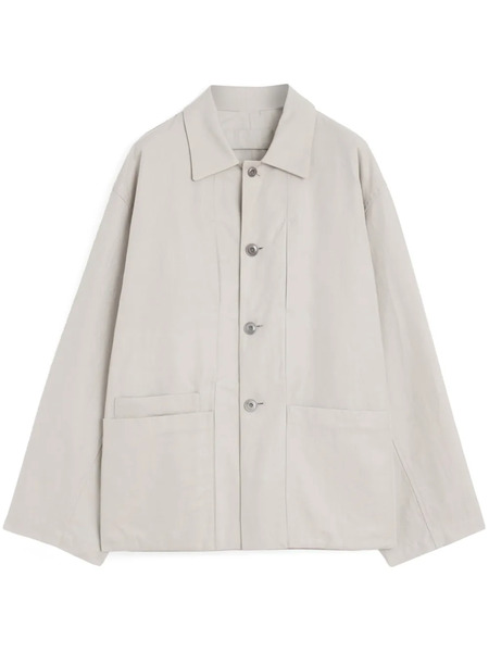  Lemaire Spread-collar Shirt Jacket - Bg200 Mastic 