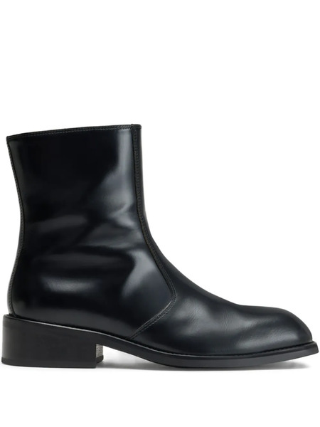  Lemaire Square-toe Boots - Black 