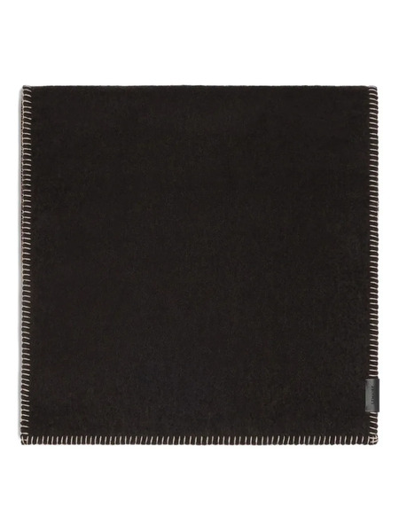  Lemaire Stitched-edge Wool Scarf - Brown 