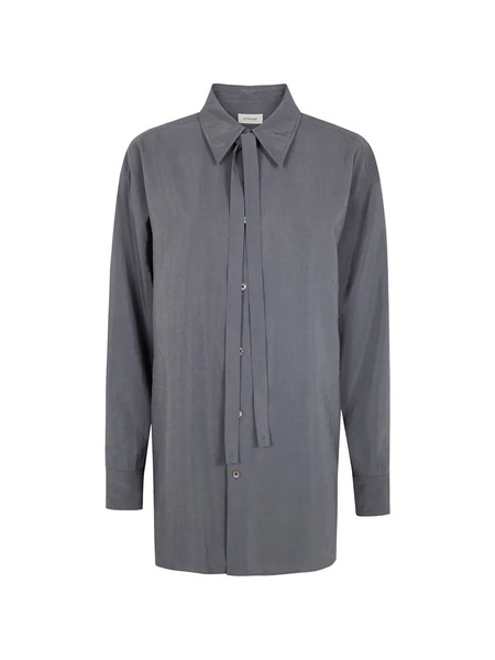  Lemaire Tie-front Shirt - Grey 