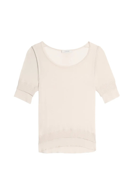  Lemaire Trompe L'oeil Short-sleeve T-shirt - Neutrals 
