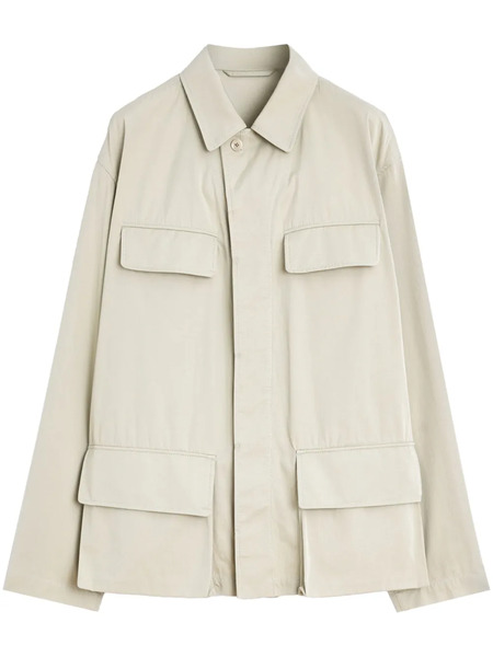  Lemaire Twill Shirt Jacket - Neutrals 