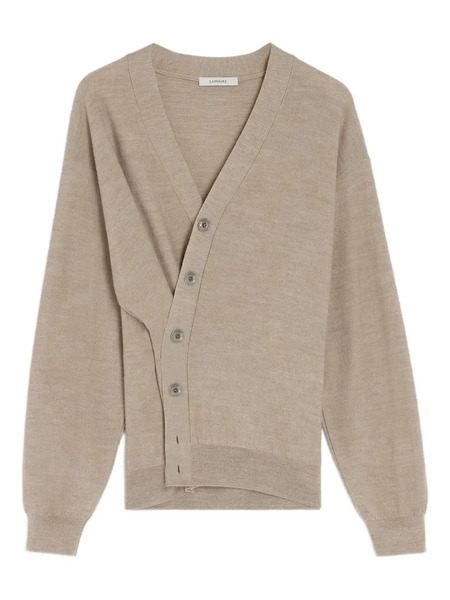  Lemaire Twisted Button Cardigan - Neutrals 