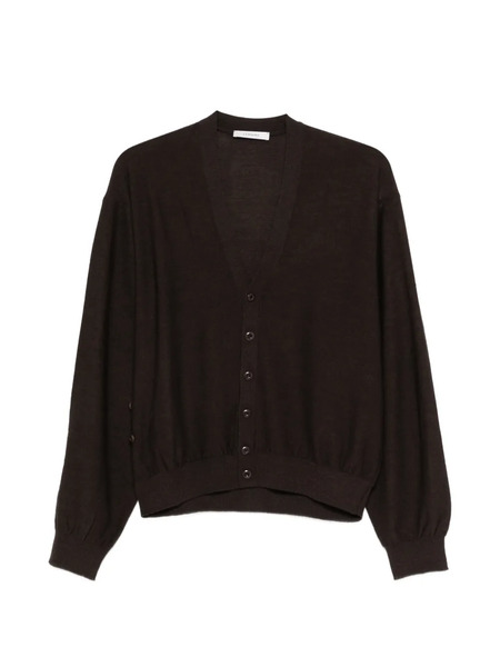  Lemaire V-neck Button Cardigan - Brown 
