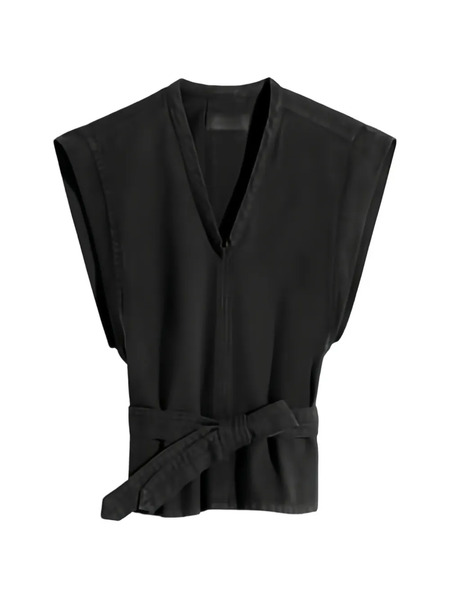  Lemaire V-neck Top - Black 