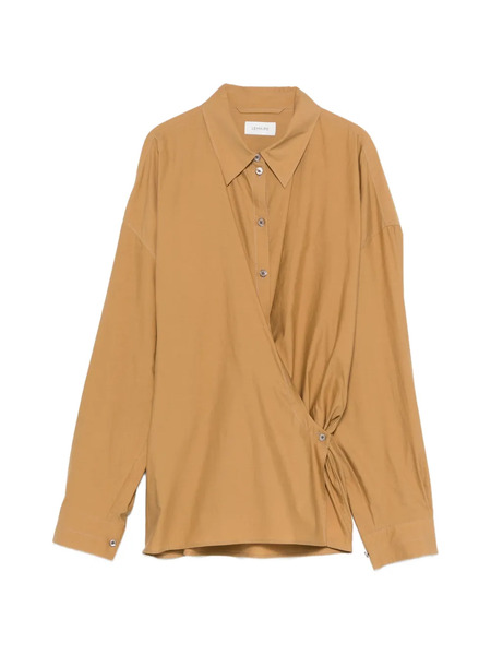  Lemaire Wrap-over Shirt - Brown 