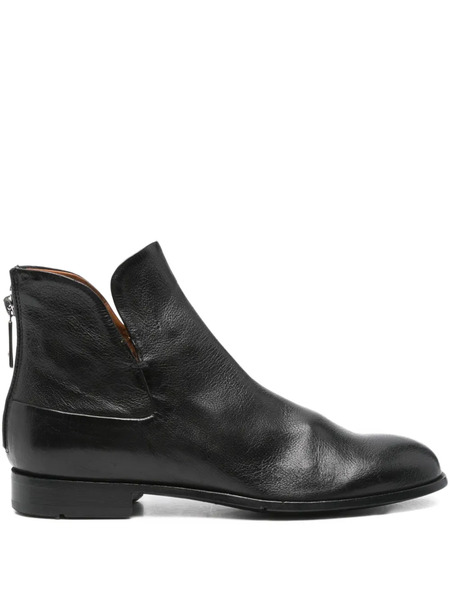  Lemargo Back-zip Ankle Boots - Black 