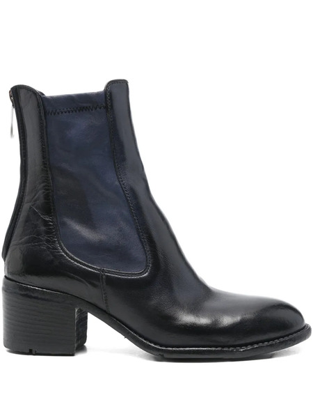  Lemargo 60mm Leather Zip-fastening Boots - Blue 